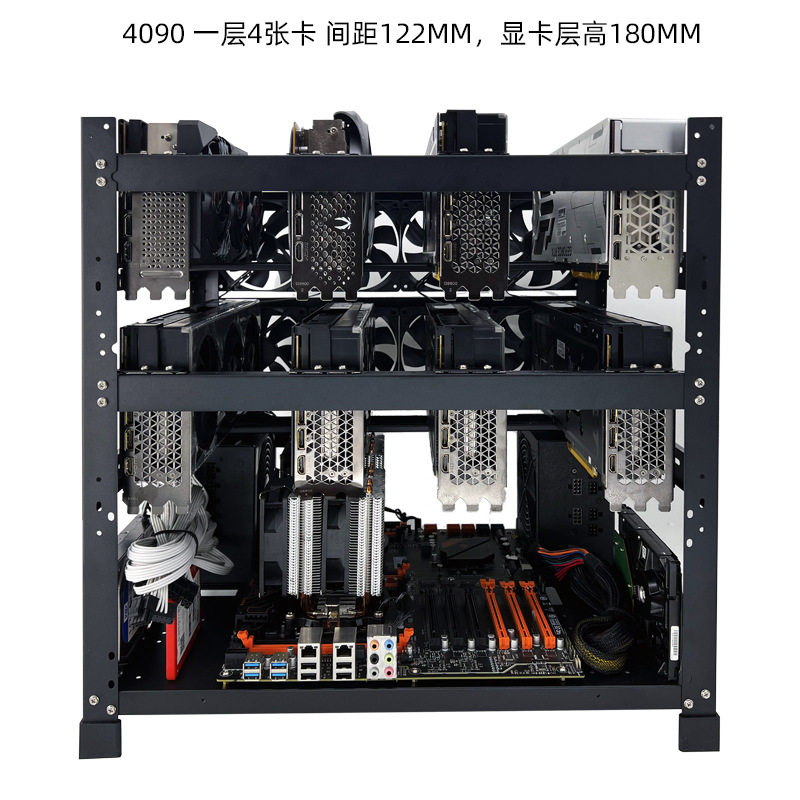 Rack de GPU Empilhável para Mo - Gpu Mining Rig Frame 8 Gpu avaliação e preço