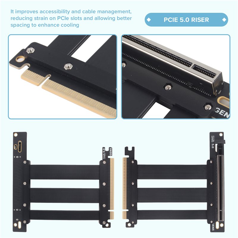 Cabo Extensor Riser PCIe 5.0 X - Pcie 5.0 Gpu Riser Cable avaliação e preço