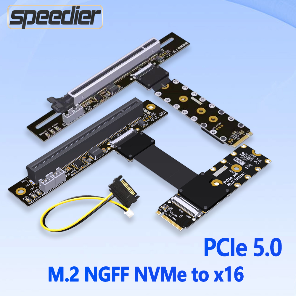 Pci-e 5.0 m.2 ngff nvme para x - Pcie 5.0 Gpu Riser Cable avaliação e preço