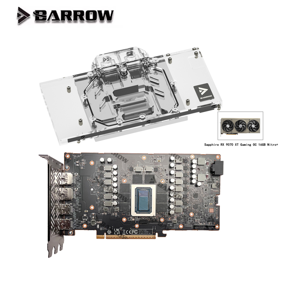 Bloco de água gpu carrinho de  - Rx 9070 Xt avaliação e preço