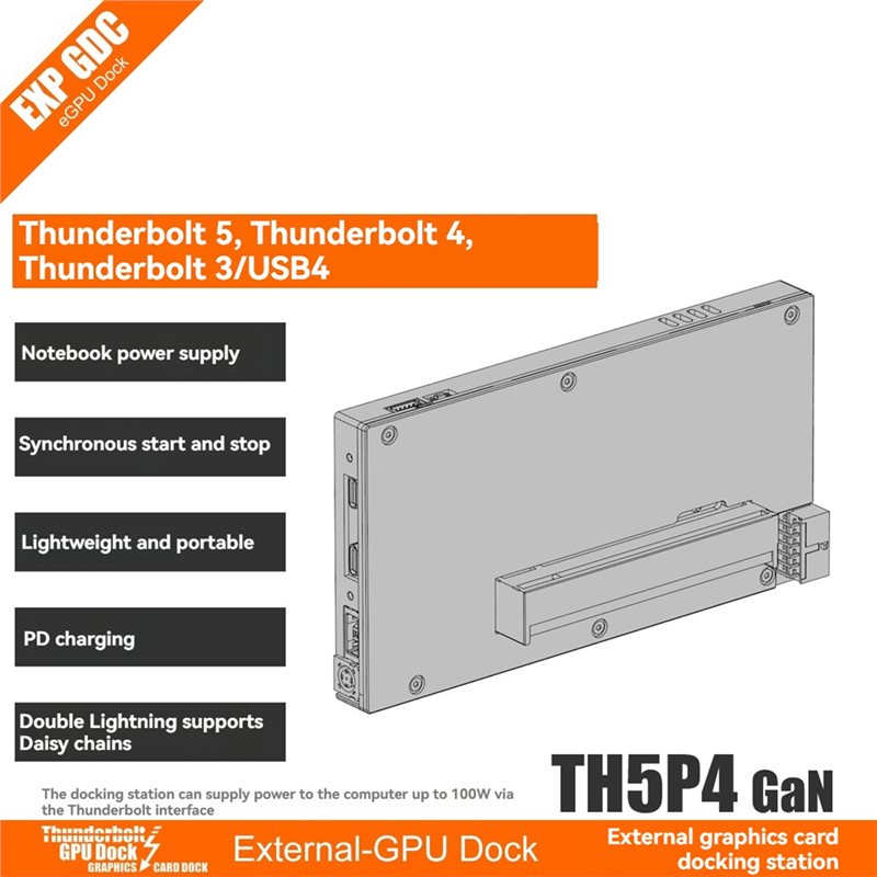 X64A-EGPU Dock para Placa Gráf - Gpu External Dock Egpu Thunderbolt 4 avaliação e preço