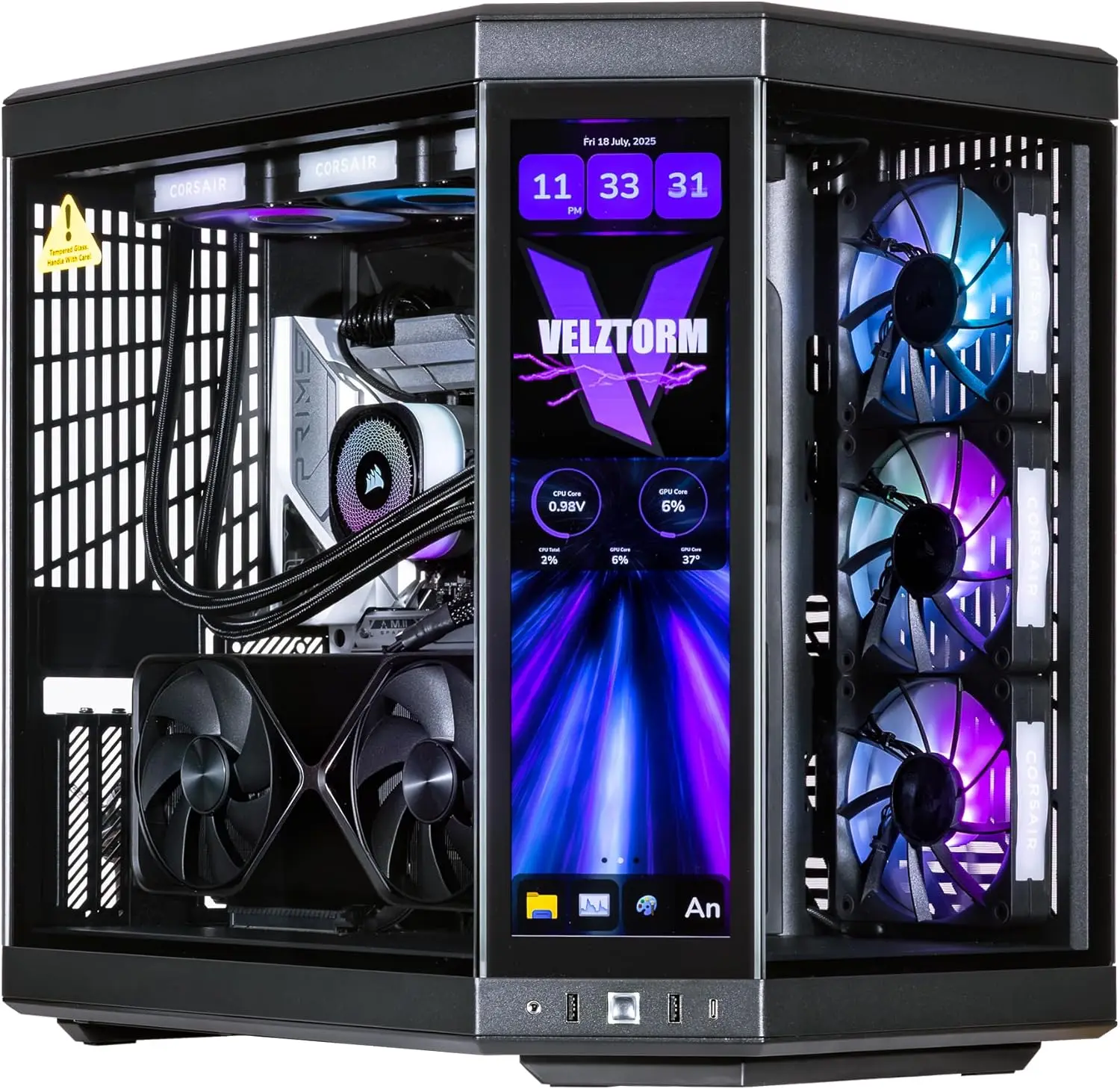 PC Gamer de Mesa Velztorm LCD  - Rtx 5080 16Gb avaliação e preço